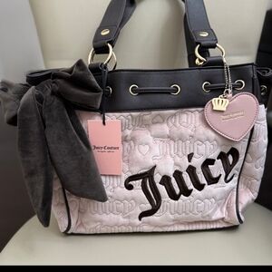 Juicy Couture Vintage Dreams Daydreamer Tote Dusty Blush/Chocolate